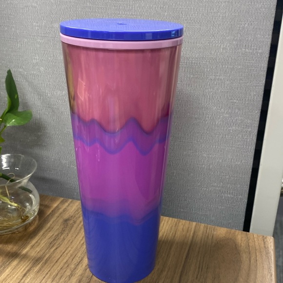 Starbucks 2021 water color wave venti tumbler. New! - Picture 2 of 4